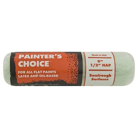 Wooster 9" Paint Roller Cover, 1/2" Nap Nap, Knit Fabric R276